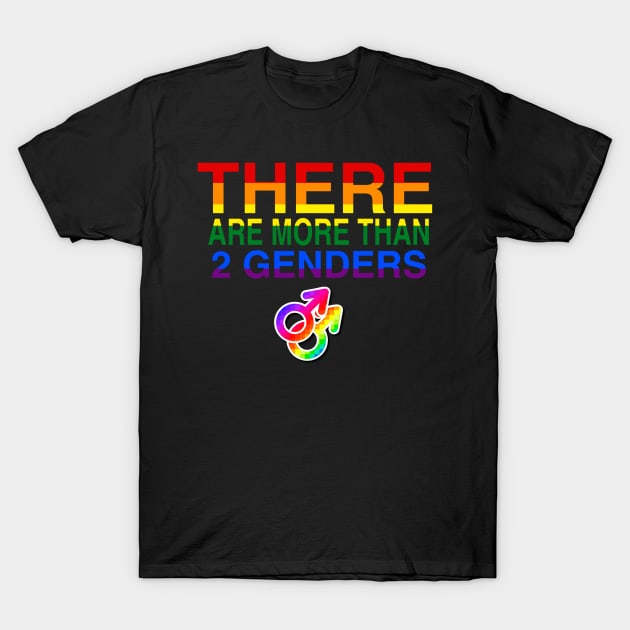 Cool Gift - There Are More Than Two Genders T-Shirt by ERRAMSHOP